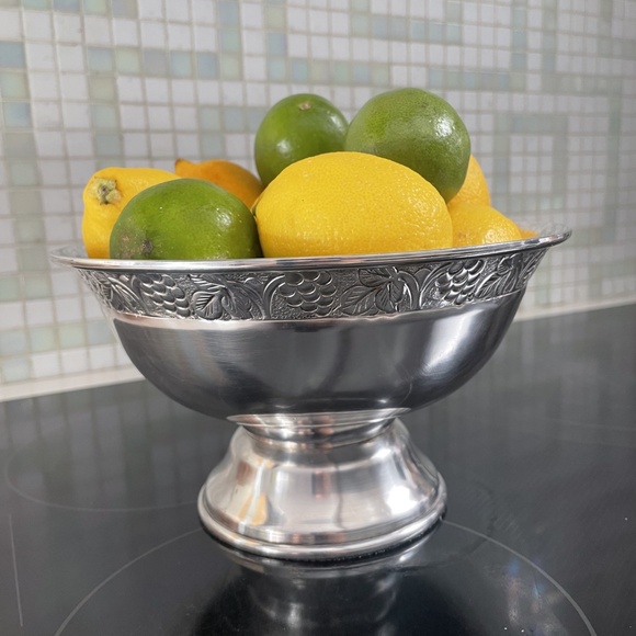 Pottery Barn Other - Pottery Barn Silver Bowl/Vase